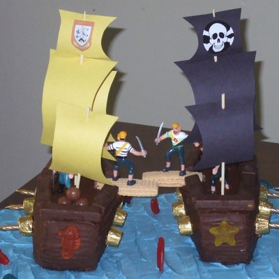 Pirate Ship Cake