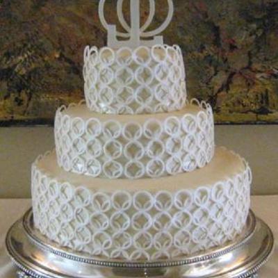 Double Wedding Ring Cake