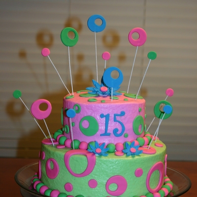 Birthday Circles Cake