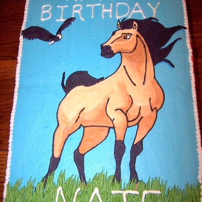 Horse Cake Featuring Spirit