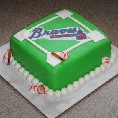 Braves Birthday Cake
