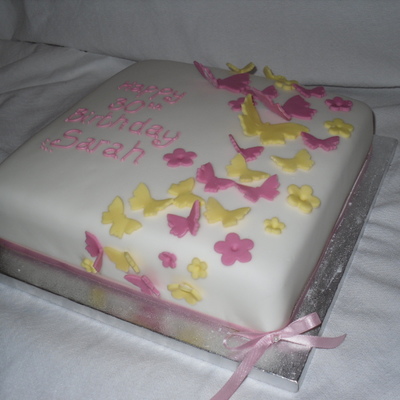 Butterflies Birthday Cake