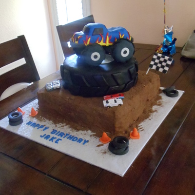 Monster Truck Cake