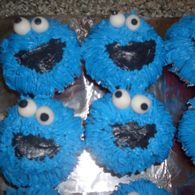 Cookie Monster Cupcakes
