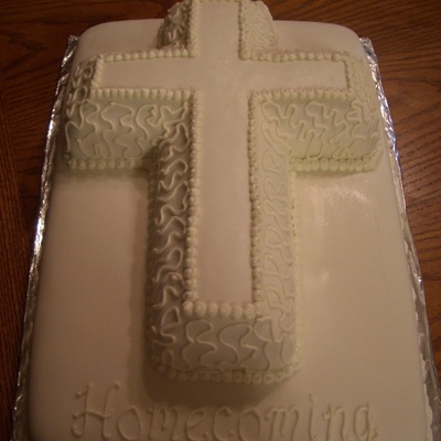 Church Homecoming Cross Cake