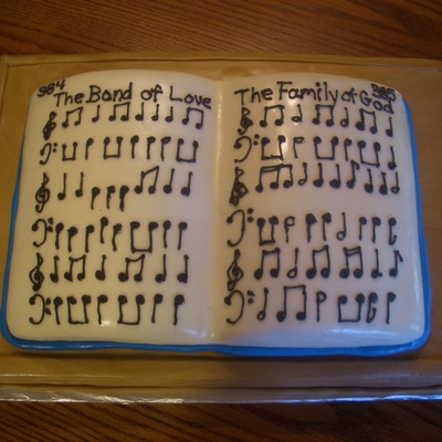Hymnal Cake