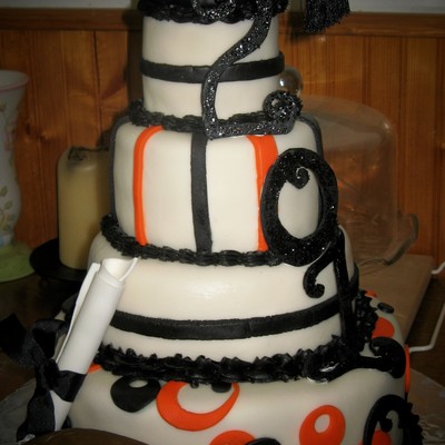 Black And Orange Graduation