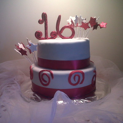 Red And White Sweet 16