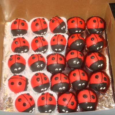 Ladybug Cakeballs