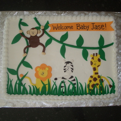 Safari Shower Cake