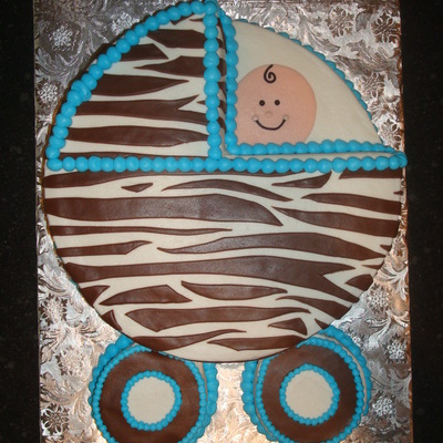 Baby Carriage Cake