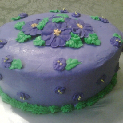 Going Away Floral Cake