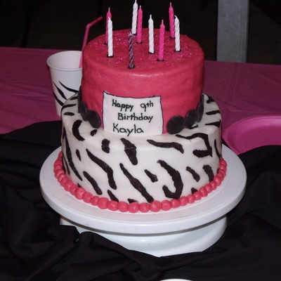Girlie Zebra Cake