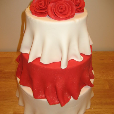 Skirted Wedding Cake