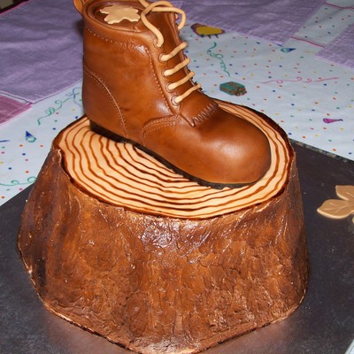 Logger/woodsman Birthday Cake