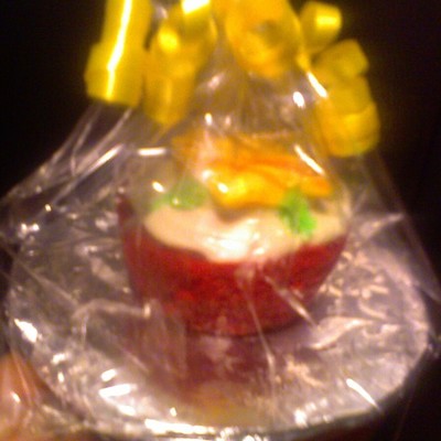 Red Vel Cupcake Favors