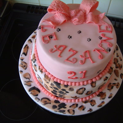 Leopard Print Cake