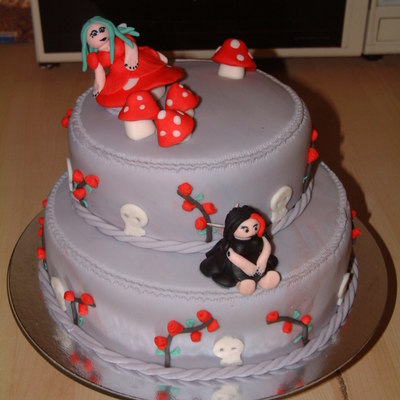 Fairy Goth Cake