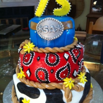 Western Birthday Cake
