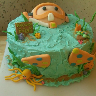 Under The Sea Baby Shower Cake