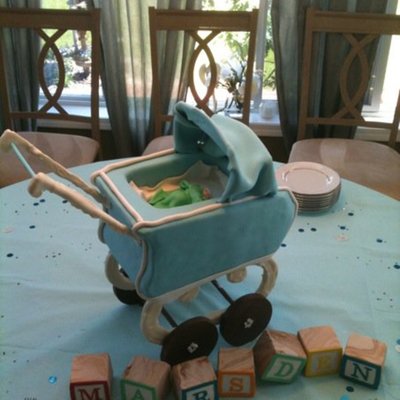 Baby Carriage Alphabet Blocks