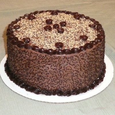Chocolate Cornelli Lace Cake