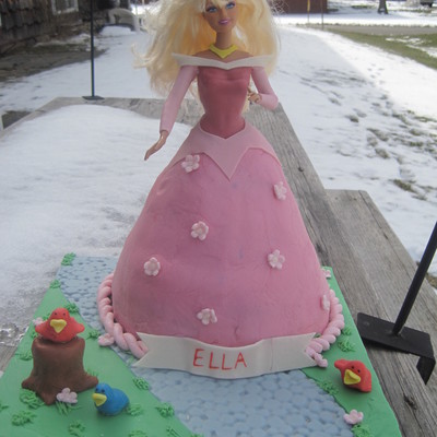 Sleeping Beauty Doll Cake