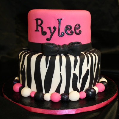 Pink With Zebra Stripes