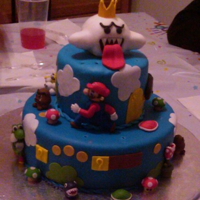 Mario Brothers Birthday Cake