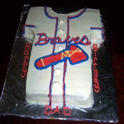 Braves Shirt Cake