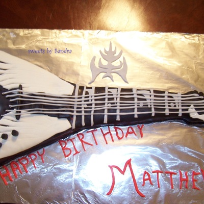 Angel Of Death Guitar Cake