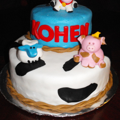Farm Animal Cake
