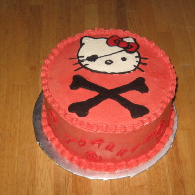 Joaquin's "manly" Hello Kitty Cake