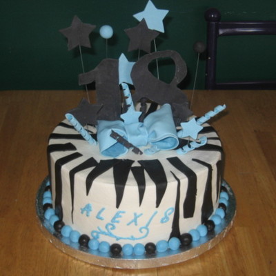 Zebra Stripe 18Th Birthday