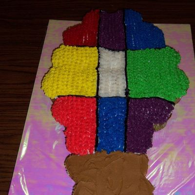 Balloon Fiesta Cupcake Cake