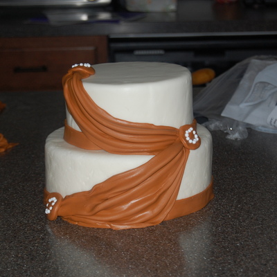 First Time Making Fondant Swags