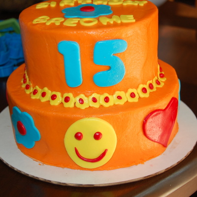 15 Year Old Birthday Cake!