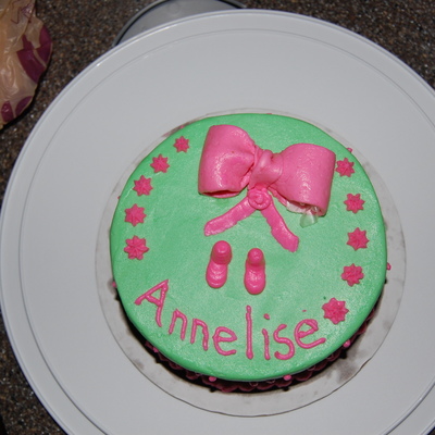 Pink And Green Buttercream Cake