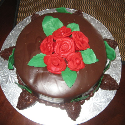 Chocolate Ganache Cover Cake