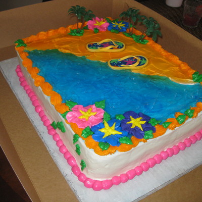 Hawaii Vacation Cake