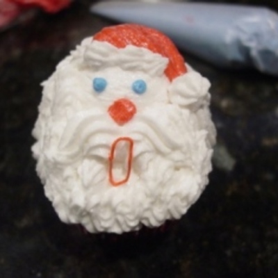 Santa Face Cupcake!