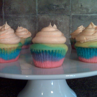 Rainbow Cupcakes