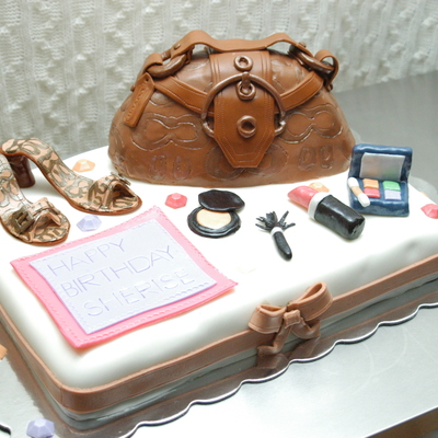 Coach Purse, Shoes And Makeup