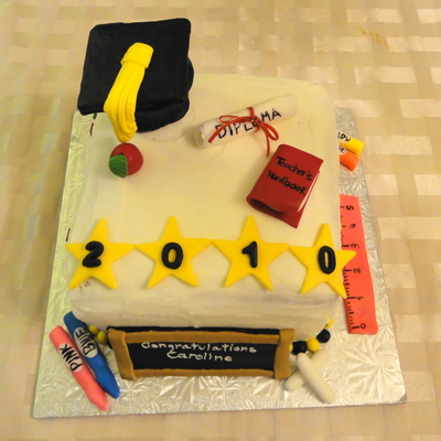 Teacher's College Graduation Cake
