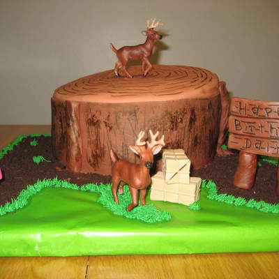Tree Stump Cake