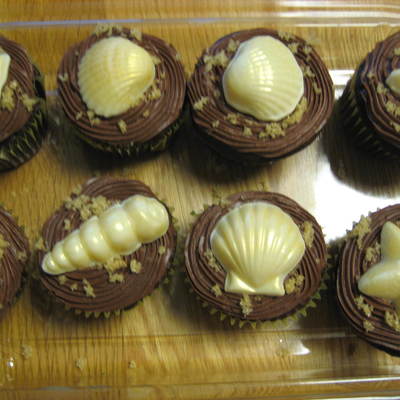 Seashell Cupcakes