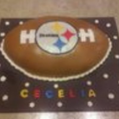 Steelers Football Cake