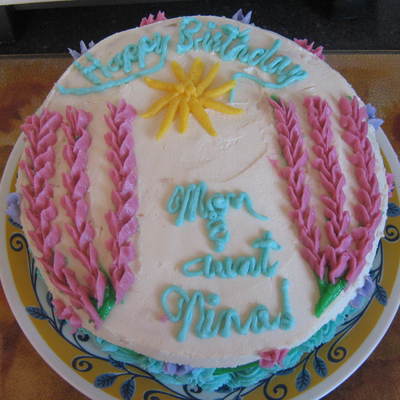 One Of My First Cakes- Mom's Birthday Cake