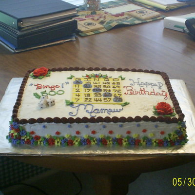 Bingo Birthday Cake For Mamaw