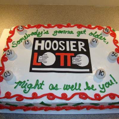 Hoosier Lottery Cake For Mom
